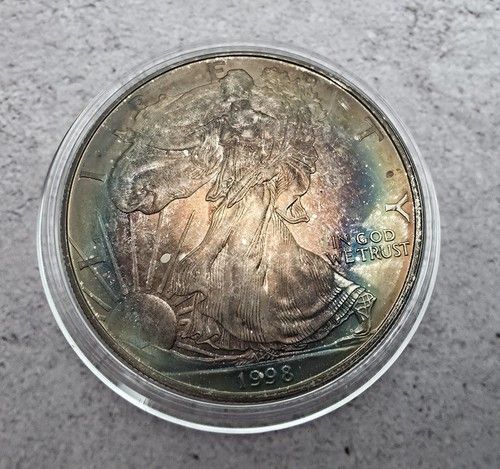 1998 American Silver Eagle – 1 oz .999 Silver – $1 USA – RAW / UNGRADED