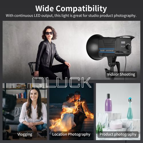 300W LED Video Light Continuous Spotlight Studio Kit 2700-6500K Bowen Bi Color — image 8