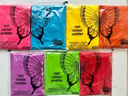 COLOUR POWDER FOR HOLI FESTIVAL, COLOUR RUN, PARTIES- VARIOUS SIZES AND COLOURS