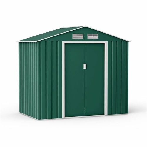 Metal Shed Outdoor Garden Storage 7x4 - 11x14 Apex Roof Galvanised Steel Ranger