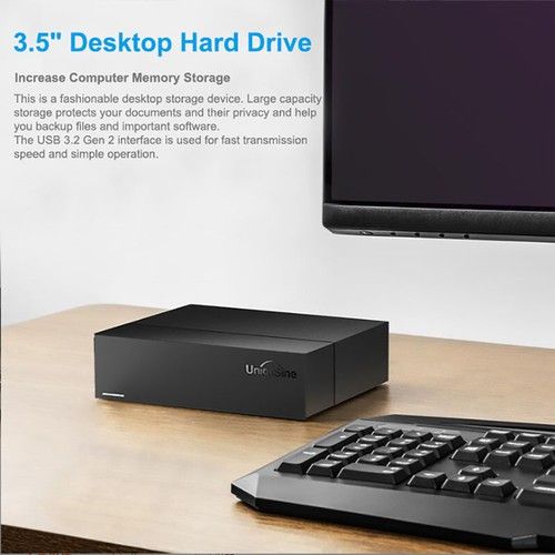 6TB External Hard Disk Drive USB 3.2 for PC Mac PS4 Xbox HDD Backup Storage Disk