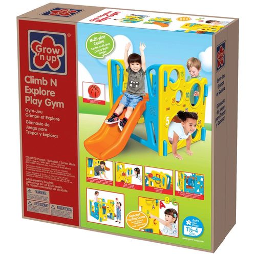 Grow'n Up Climb N Explore Play Gym Multi Play Centre Slide Basketball Toddler — image 8