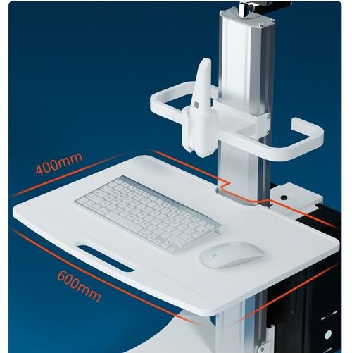 Medical Trolley Stand Dental Oral Scanner Mobile Cart Clinic Laptop Rack — image 5