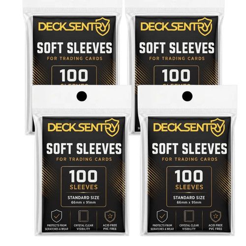 DeckSentry Soft Sleeves Standard Penny Trading Card Sleeves Pokemon/MTG (400)