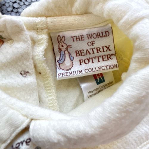 Peter Rabbit Romper 9 Months VTG  Cotton Where Is Peter Hiding Beatrix Potter — image 3