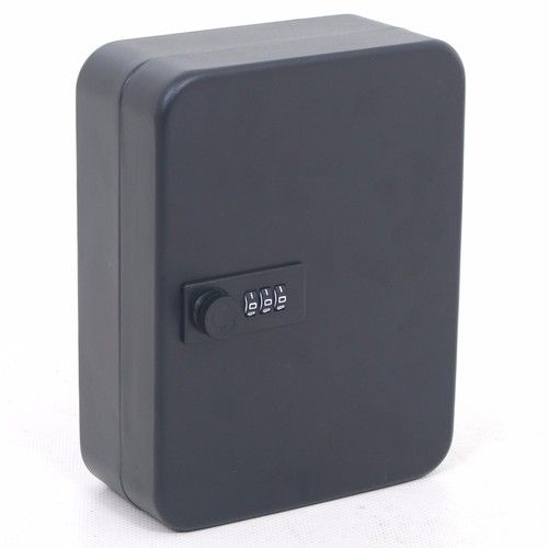 Combination Lock Metal Key Storage Cabinet Wall Mounted Lockable Safe Box 20 Tag