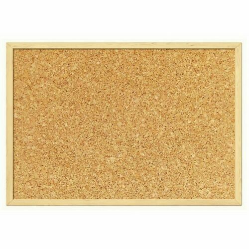 Cork Board Pin Message Notice Board Wooden Frame Office Memo School Pinboard 