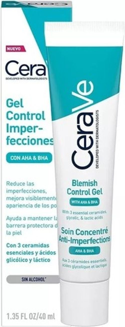 CERAVE Blemish Control Gel Moisturiser with AHA & BHAA 40ml *New & Boxed*
