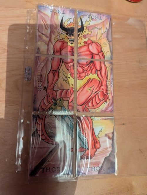 2012 Marvel Premier Dual Panel Sketch Card - Puis Calzada Wrecking Crew/Thor 1/1