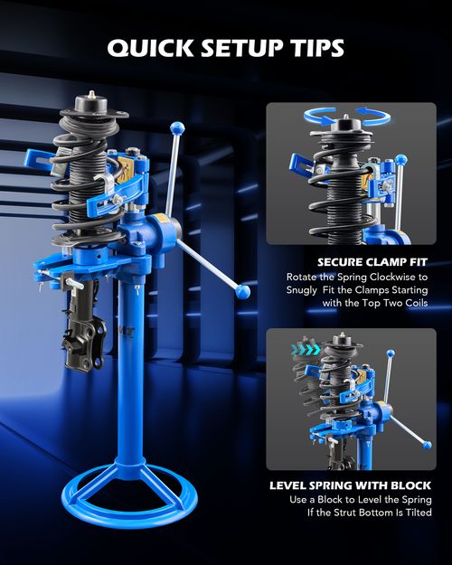 OMT Strut Spring Compressor Coil Spring Press 50 cm Max. Height Hand Operate — image 8