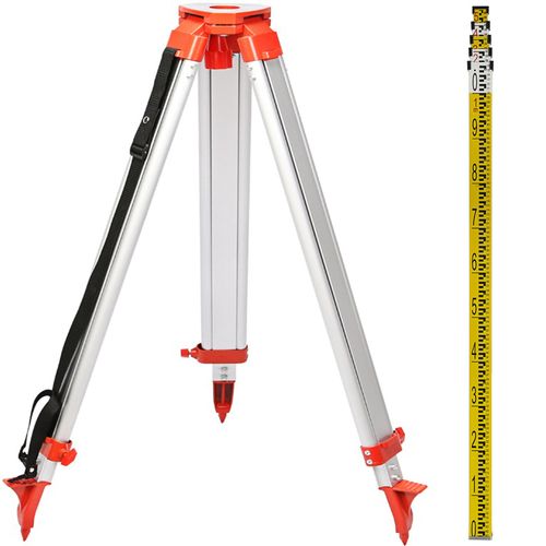 Rotary Laser Level Green Beam 1.65m Tripod 5m Staff Self-leveling Remote Control — image 11
