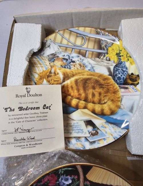 Royal Doulton Cats of Character Bone China Plates x2 — image 2