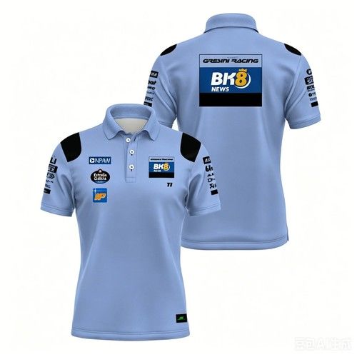 Moto GP Gresini Racing Fan Top Alex Marquez BK8 Polo Shirt Quick Drying Dri-Fit