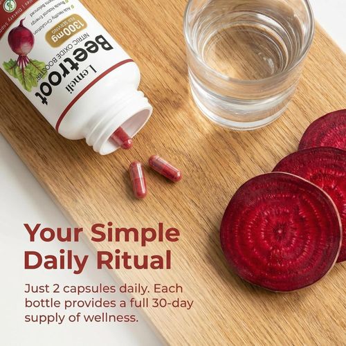 3-Pack | Lemeli Beetroot - 1300mg, Lemeli Beet Root Supplement 60 Capsules UK~ — image 4