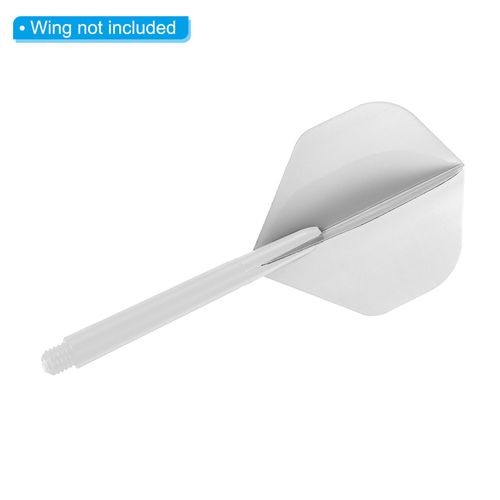 50Pcs 53mm Plastic Dart Shafts Medium 2BA Thread Dart Stems White — image 5