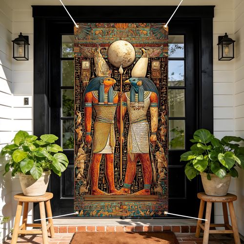 arricraft Polyester Door Cover Banner, Egyptian 90cm x 185cm, Mixed colour — image 1