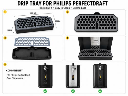 Replacement Drip Tray for Philips Perfect Draft Beer Machine HD3720 3D Printed — image 2