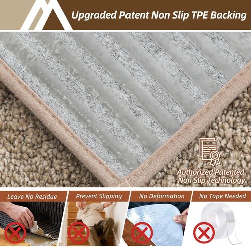 15 Pack Full Edge Wrapping Stair Carpet Treads,70X22 CM Non-Slip Stair Tread Run — image 4