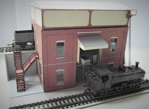 Cereal Box Models 00 Gauge Scale Model Card Kit - CBM4 - GWR Coaling Stage 