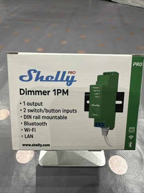 Shelly Pro Dimmer 1PM DIN Rail Smart Dimmer with Power Monitoring