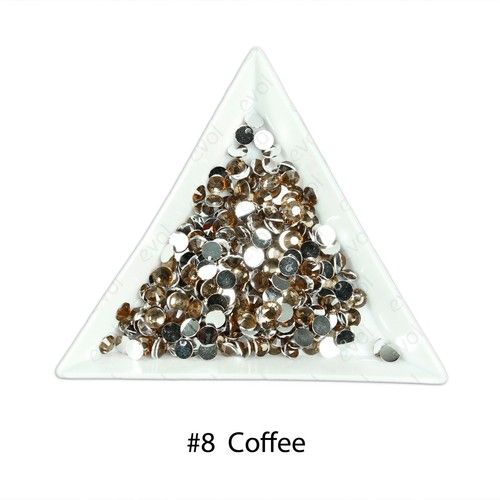 2mm 3mm 4mm 5mm 6mm Crystal Flat Back Rhinestones Gems Phone Shoe Bling AB
