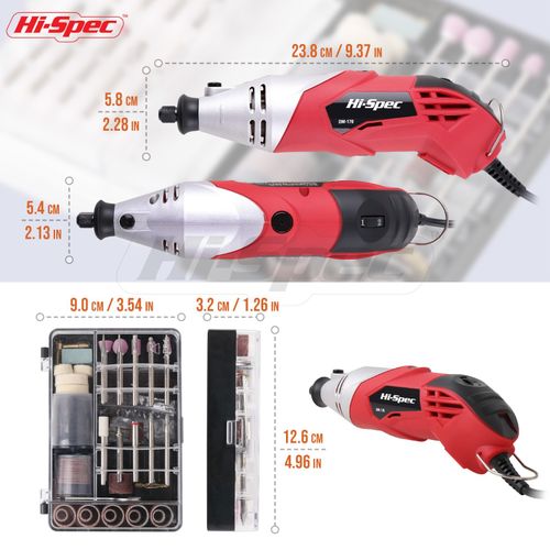 Dremel Compatible Multi Tool Kit 170W Rotary Tool Set 121pc Drill Cut Sand Grind — image 4