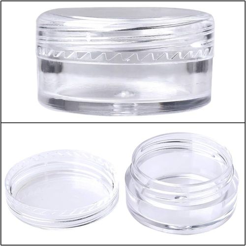 50 Pack 5Ml Empty Plastic Cosmetic Jars with Clear Lids — image 4
