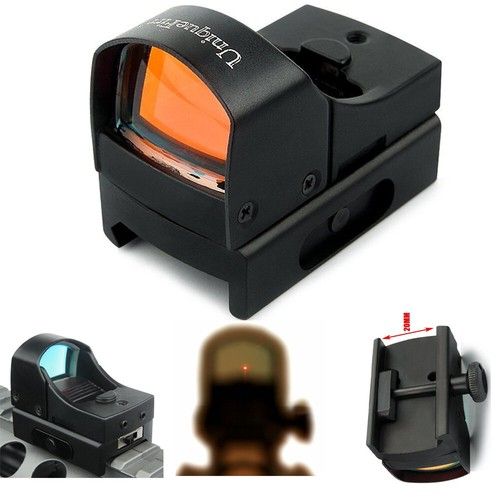 1 Piece Tactical Reflex Sight Compact 3MOA Holographic Red Dot Sight 20mm Rail
