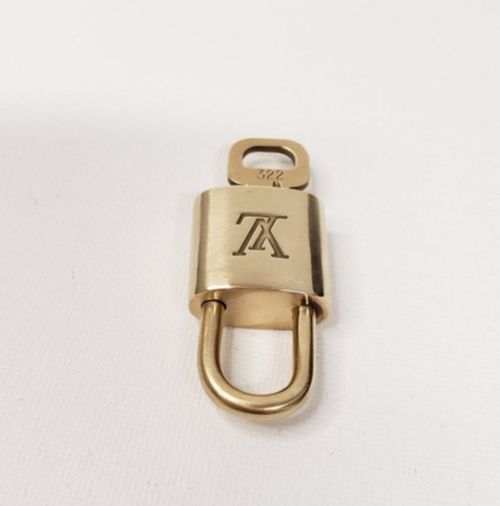 Authentic Louis Vuitton Gold Lock and Key Excellent Shiny — image 7