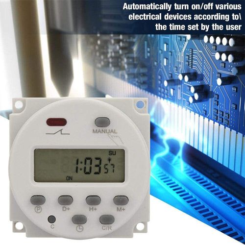 DC 12V 16A LCD Digital Timer Switch Electronic Power Programmable Time Relay UK — image 8