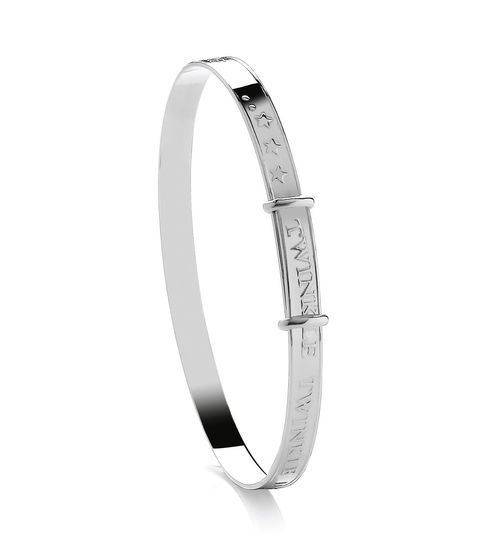 925 Sterling Silver Expanding Baby Bangle TWINKLE LITTLE STAR NURSERY Children's — image 7