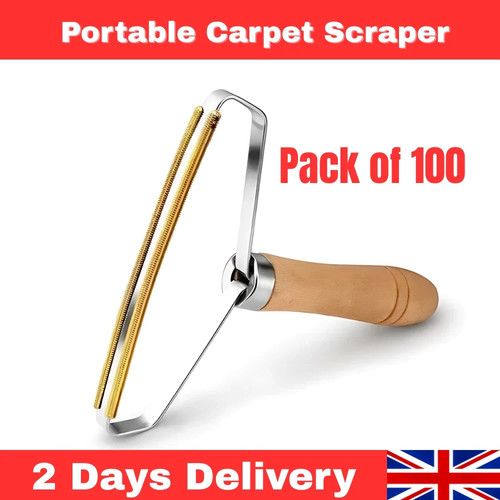 Portable Lint Remover Carpet Rake Scraper Dog Fur Fuzz Scraper Lint Roller Tool