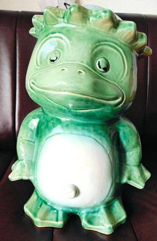 Japanese Pottery Yokai Kappa Figurine Ornament H35×W24×D29cm 3.3kg Art Object
