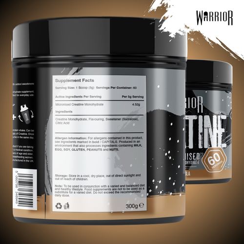 Creatine Monohydrate Powder 300g, 500g & 1kg - Warrior Supplement - Micronised — image 2