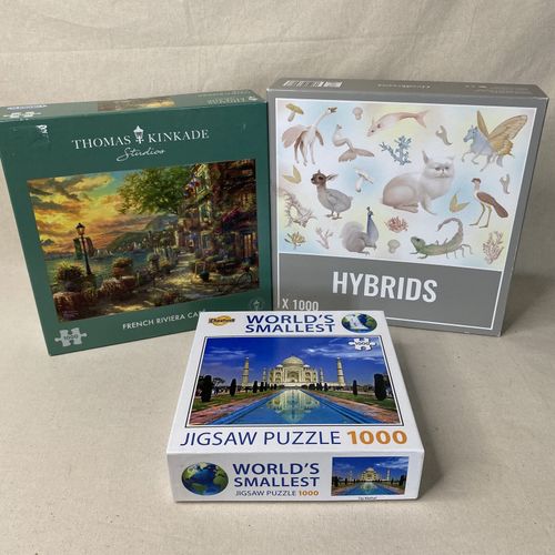 Jigsaw Puzzle Bundle x15 Joblot 1000 Pieces Christmas Hobby Unchecked Pastime — image 14