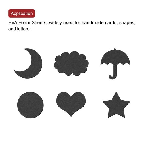 EVA Foam Sheets Black 12 Inch x 9 Inch 6mm Thickness for Crafts DIY 10 Pcs — image 5