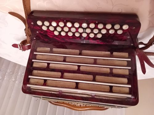Hohner Club 3 B Harmonica Accordion with CASE — image 5