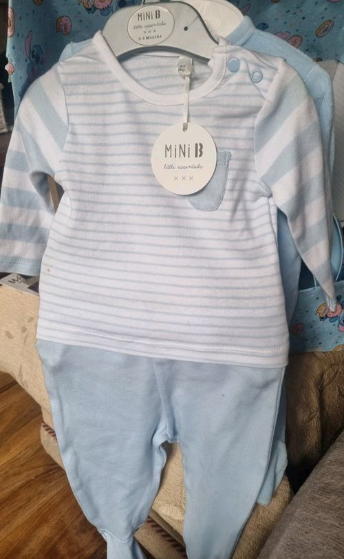 Blue Baby boy hamper baby shower newborn mum to be gift Set 0-6 months baby suit — image 9