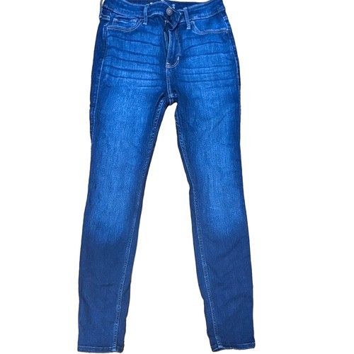 Hollister High-Rise Super Skinny Jeans Blue Dark Wash Stretch 27x28