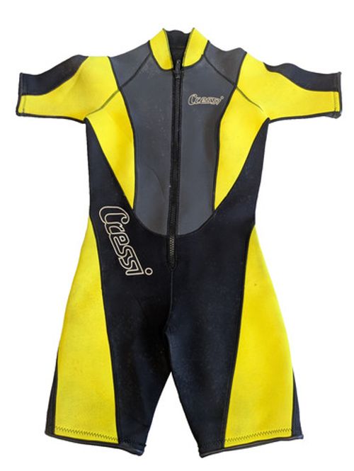 Cressi Womens Hooded Short Leg Wetsuit 3mm Thick Size 32" Chest Used Wet Suit