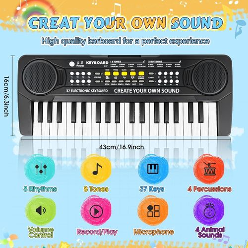 Electronic Piano Keyboard 37 Keys,Keyboard Piano for Kids,Musical Instrument Toy — image 4