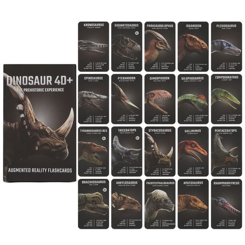Dinosaur 4D+ AR Flashcards - Interactive 3D STEM Learning Toy Gift for Kids 4+ — image 1