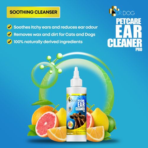 *VET STRENGTH* Dog Ear Cleaner Drops STOP Shaking Ears Itching Mites Odour Wax   — image 3