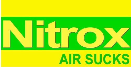 Scuba Diving Nitrox Decal Nitrox Air Sucks Decal 6"x4" Vinyl Decal Sticker bsac 