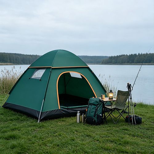 4 Person Easy Pop Up Tent Waterproof Automatic Setup 2 Doors-Instant Family Tent — image 16