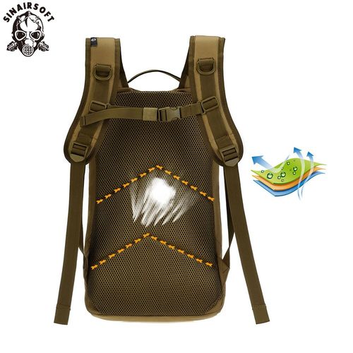 Tactical 25L Hiking Camping Hydration Backpack Military Rucksack Water Bag Black — image 8