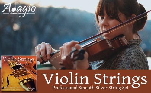 Adagio VIOLIN STRINGS SET 4/4 3/4 - Beginner to Pro Quality Series RRP £10.99 — image 5