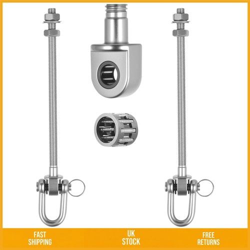 Heavy Duty 180 Swivel Swing Hanger Stainless Steel Hooks 235mm M10 2pc