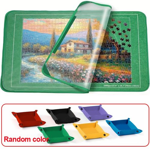 Puzzle Board 1000 Pieces Storage with 6 Sorting Trays And Cover 32"x22" — image 8