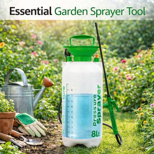 Garden Pressure Sprayer Bottle Water Pump - 8L High Pressure Weed Spray Shower — image 6